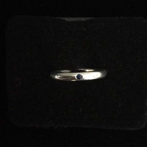 Tiffany & Co. Elsa Peretti Band w/ Sapphire Stone